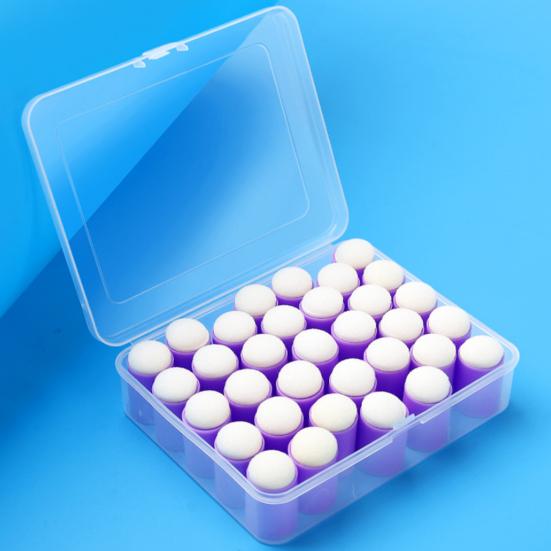 30/32Pcs Finger Sponge Daubers Painting Sponges Set with Storage Box Craft Sponge Daubers for DIY Crafting Card Making Painting Stamping