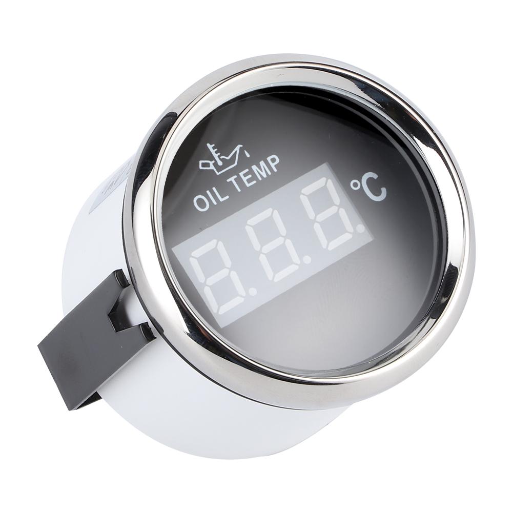 Universal Digital Oil Temperature Gauge 52mm 50?150 celsius  WRed Backlight 12V24V for Car Boat Yacht