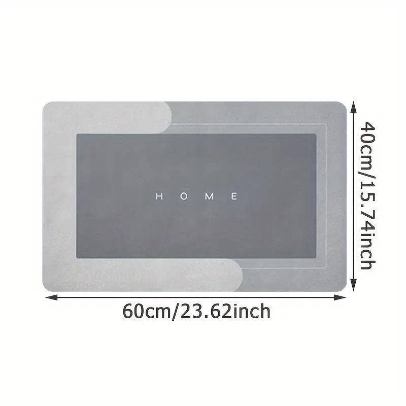 Minimalist Diatom Mud Quick-Dry Non-Slip Bathroom Floor Mat