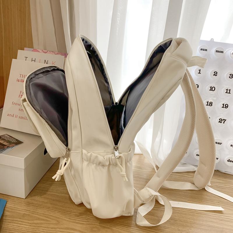 College Style Schoolbag Women's Large Capacity Computer Travel Bag Letter Print Backpack for High School Students