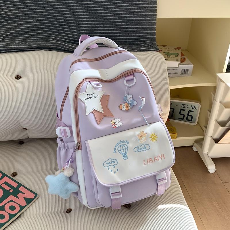 Large-capacity and High Value Ins Wind Small Backpack Schoolboy Light and Cute Wind Backpack