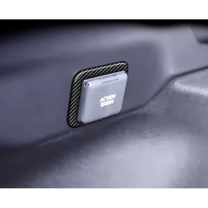 For Toyota Prius 2023-2025 ABS Carbon Fiber Trunk Negative Protection Frame Trim