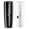 Portable Car Heating Cup Stainless Steel Water Warmer Bottle Car Kettle Coffee Mug LCD Display Temperature 400ML Durable