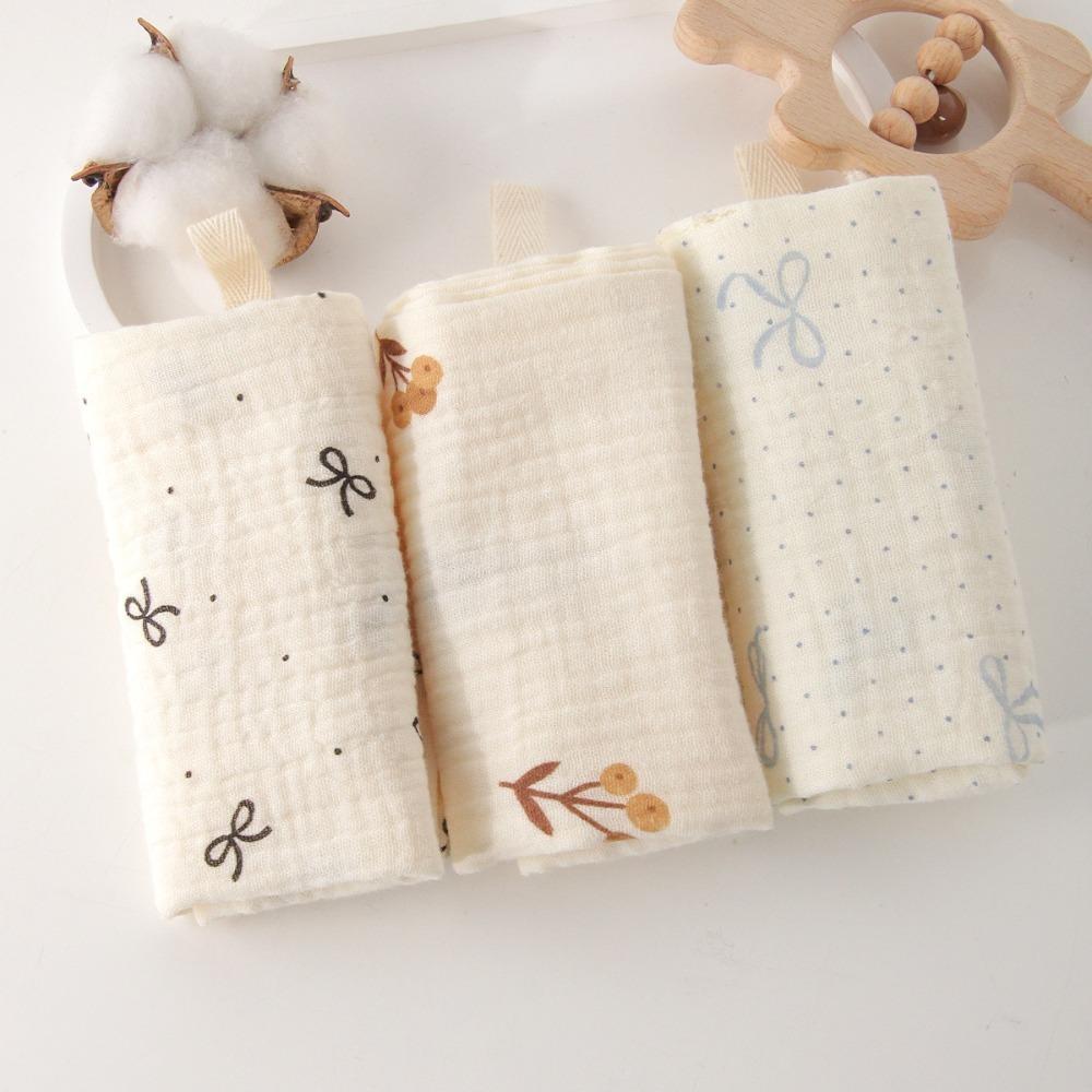 New 4-Layer Pure Cotton Baby Cotton Washcloth Soft Absorbent Square Towels Gauze Cotton Baby Towels Newborn Burp Cloth