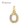 18K Gold Plated Copper A-Z Alphabet Charms For DIY Women's Necklace Jewelry Making Supplies,Fashion Inlay Zircon Letter Pendants
