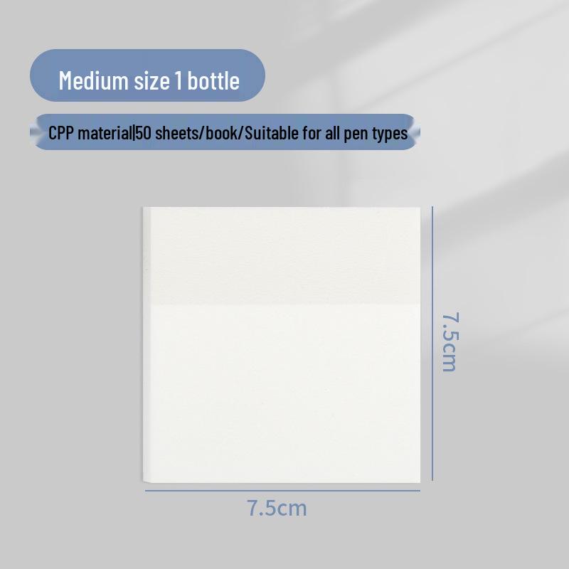 Transparent Sticky Notes: Writable, Adhesive, and Tearable Notepads Perfect for Students To Jot Down Notes and Highlight Key Points.