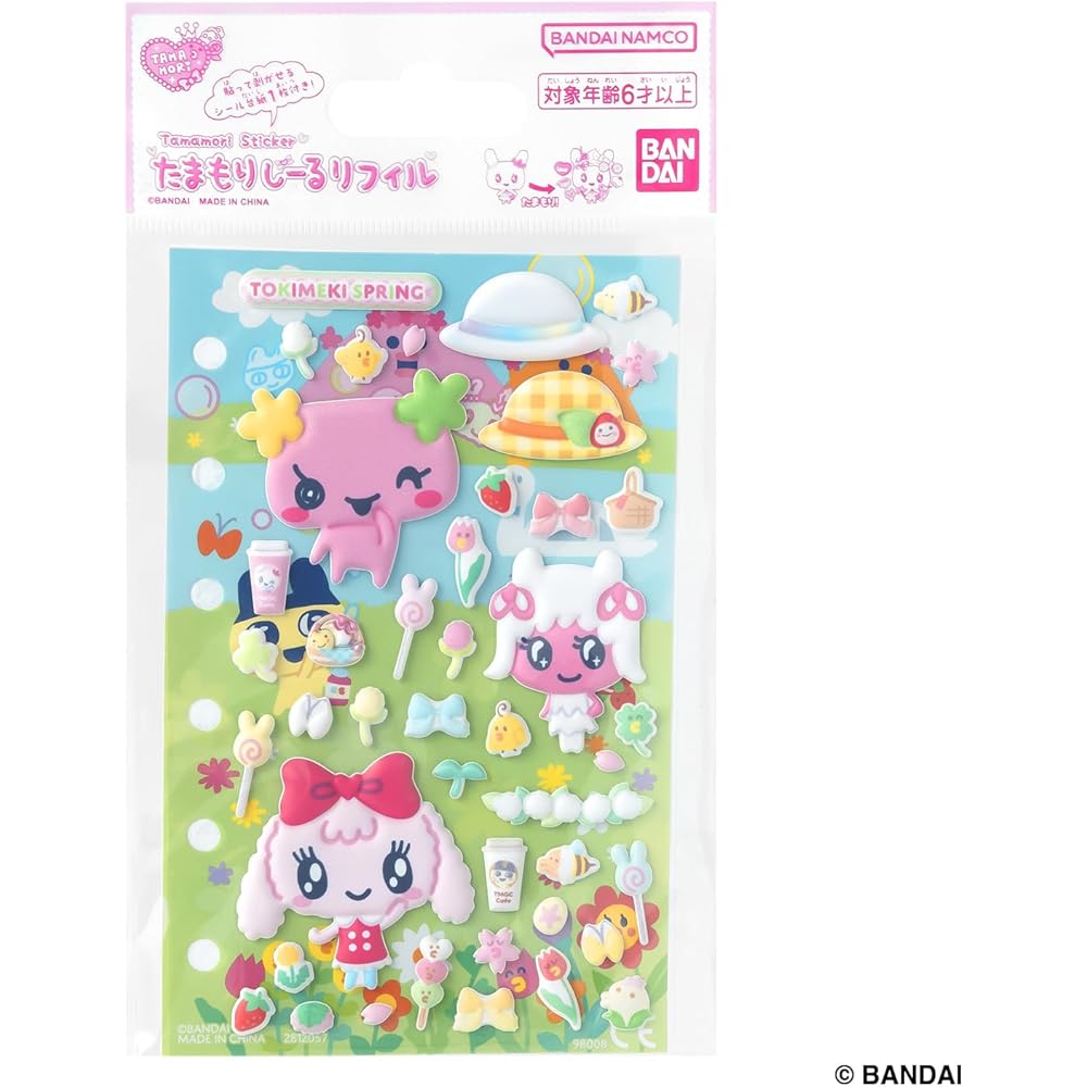 Bandai Tamagotchi Tamamori Seal Refill Tokimeki Spring Set Age 6 and Up Toy