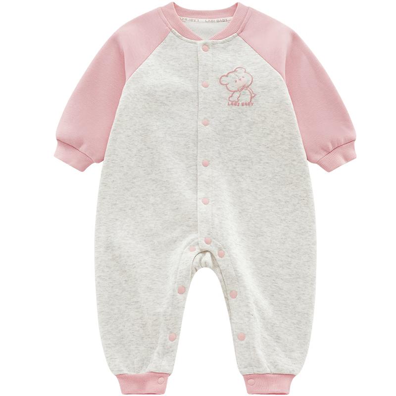 Labby Baby Warm Fleece Long-Sleeve Romper 59