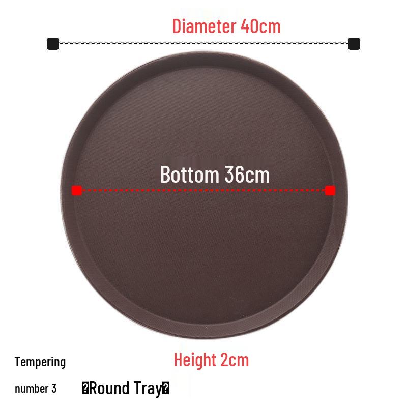 Extra Large Non-Slip Rectangular Serving Tray for Restaurants & Hotels
