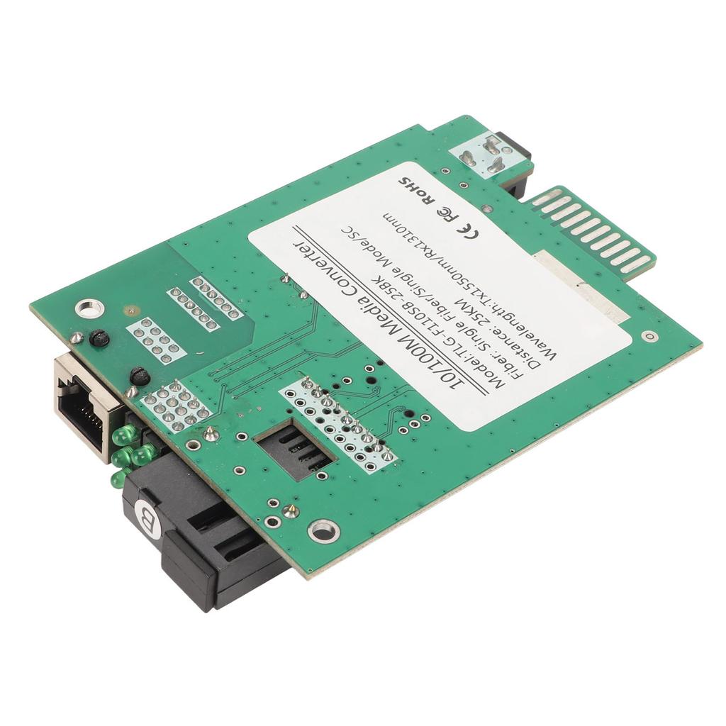 SC Fiber Ethernet Transceiver 100 Mbps Tx1550nm Rx1310nm Single Fiber Singlemode RJ 45 Port Fiber To Ethernet Converter