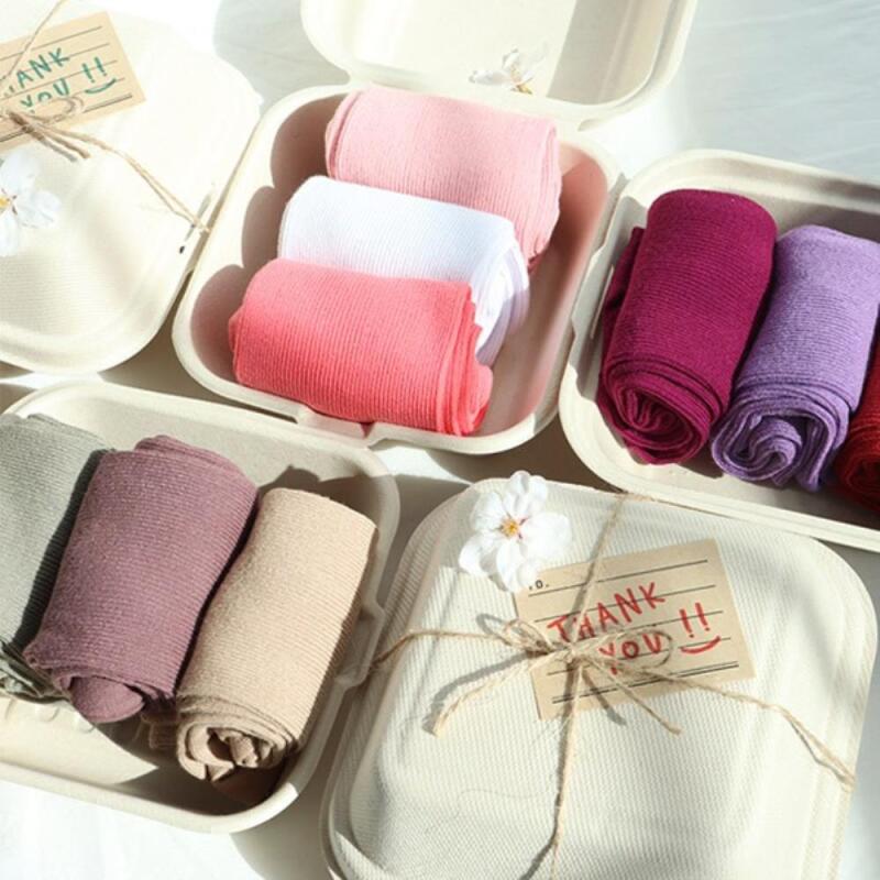 Women s Golji Basic 3-Pair Socks Set A23954_1 Pink Tone 707374