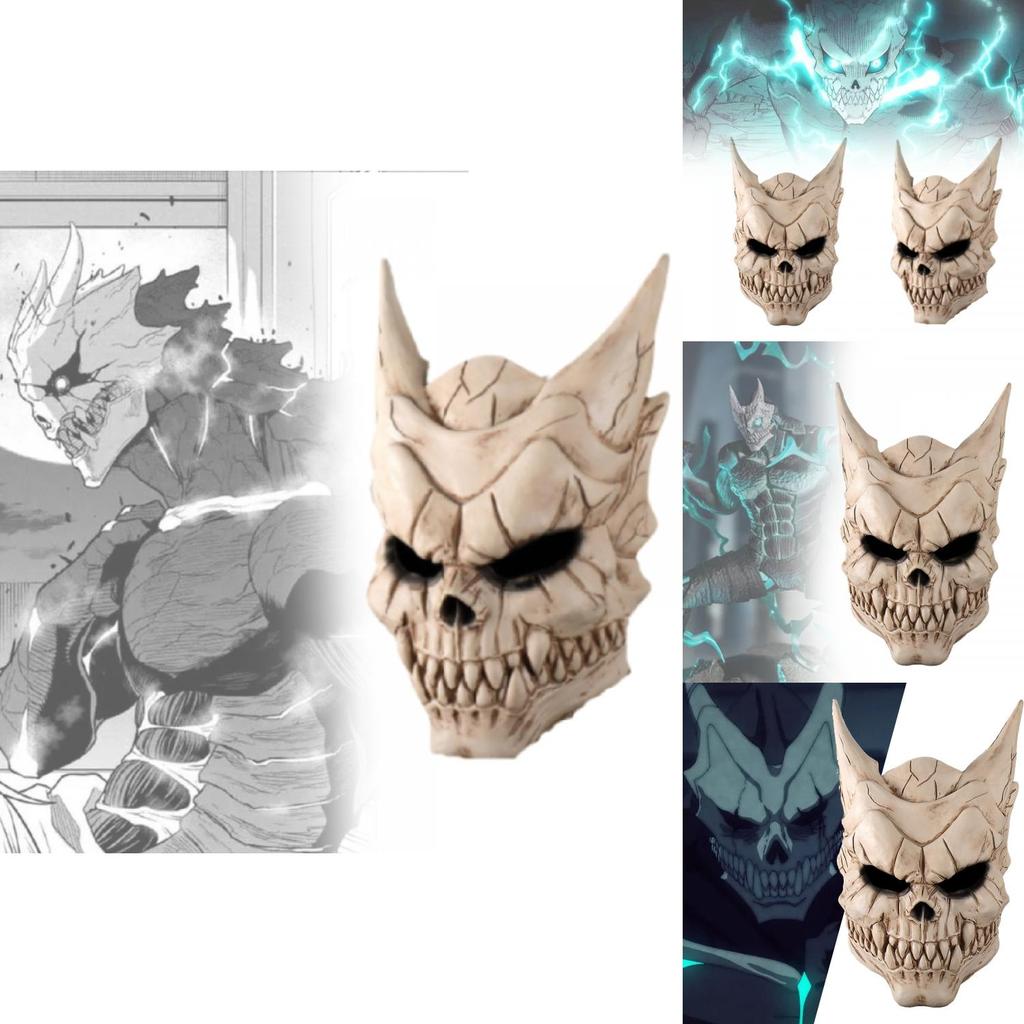 Terrifying Kaiju No 8 Kafka Latex Mask For Halloween Cosplay Party Costume Accessory