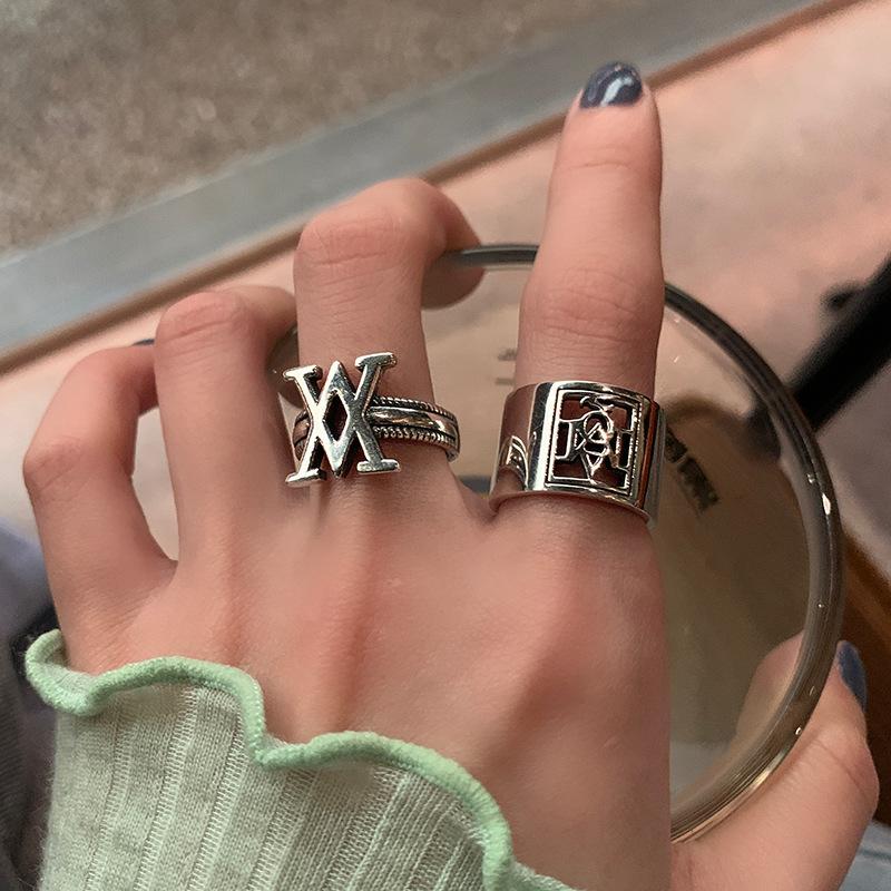 V Double Trendsetting Geometric Ring In 925 Sterling Silver For Women Fashionable
