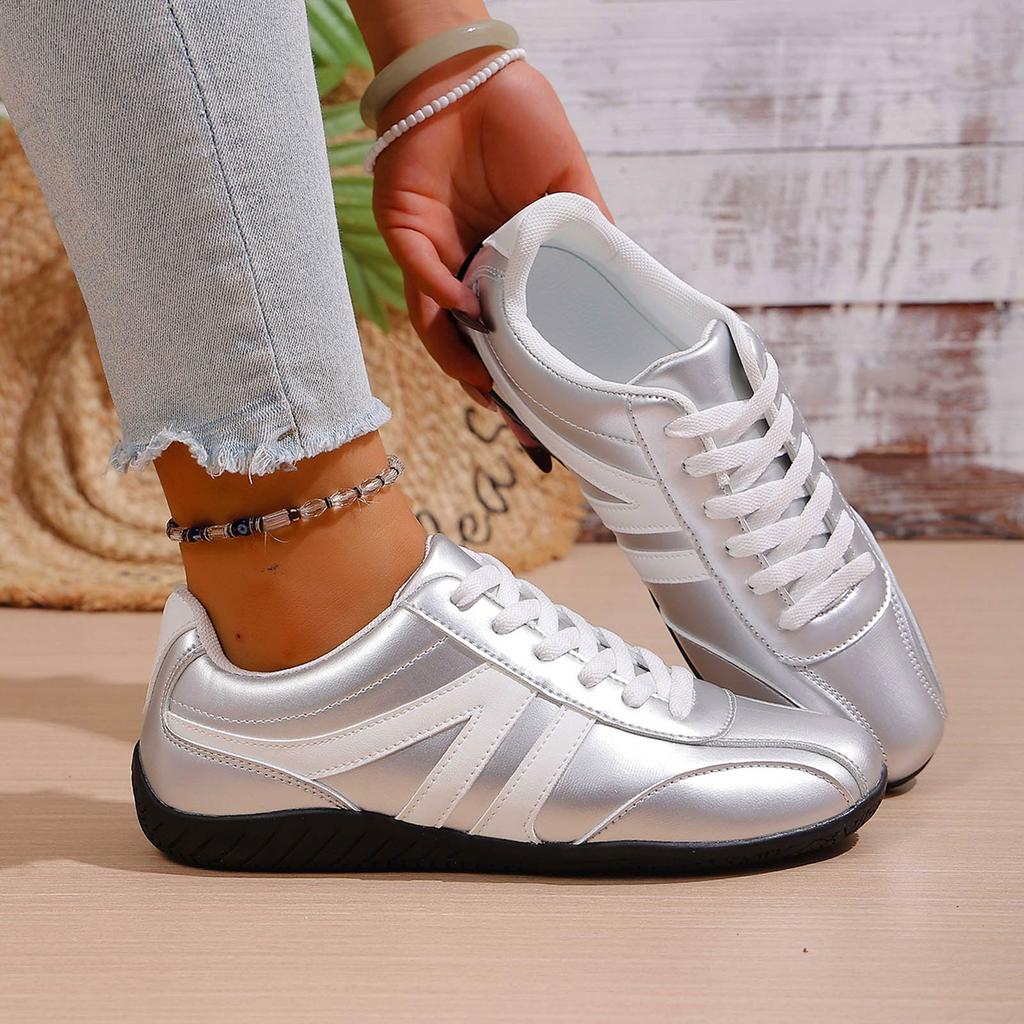 Women'S Street Cleats 2-Sxk Friends Sneaker Women'S Flat Leather Lace Up Casual Shoes Stylish Running Shoes With Shoes For Woman