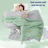 Summer Thin Comforter Soft Air-Conditioned Four Season Comforter Machine Washable Single Double Blanket Ultrasonic Quilted Quilt