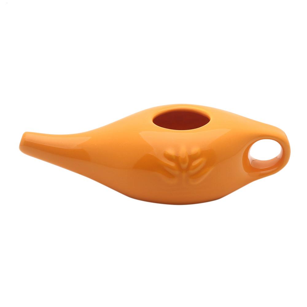Kit de Lavage Nasal Pot Neti en Céramique Pot à Bec Confortable Pour Sinusite Rhinite Allergie Pour la Santé des Sinus