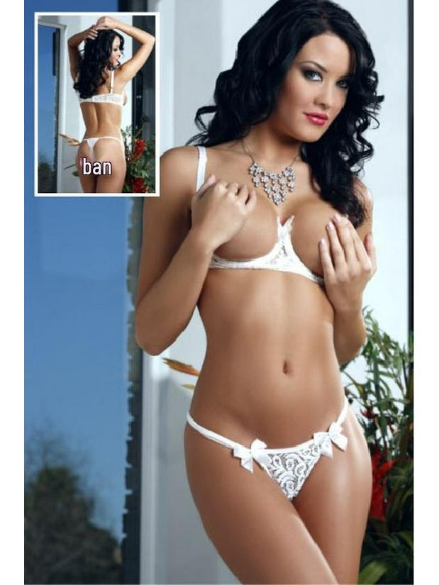 Elegant Steel-Boned Sexy Queen Lingerie Set - Tempting Maid Nightgown