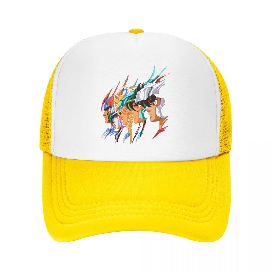 Individuelle Saint Seiya Knights Of The Zodiac Baseballkappe Atmungsaktive Trucker-Kappe Sport Snapback Trucker-Kappe