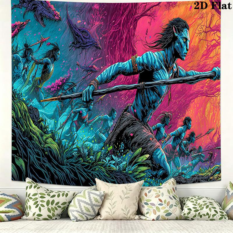 Avatar Wall Tapestry Aesthetic Wall Hanging Printed Fabric Blanket Decorative Tapestries for Bedroom Living Room Home Decor