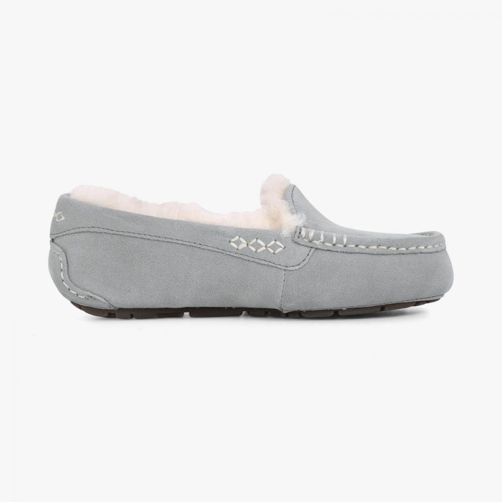 UGG 1106878 Lgry Ansley Light Grey Moccasine Flat Shoes