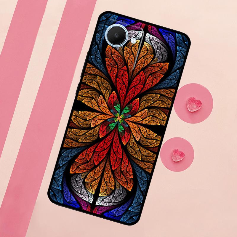 Vintage Ornament For Realme C67 C75 C63 C61 C71 C55 C51 C65 C53 10 11 12 13 14 15 Pro Plus GT6 GT7 Pro Case