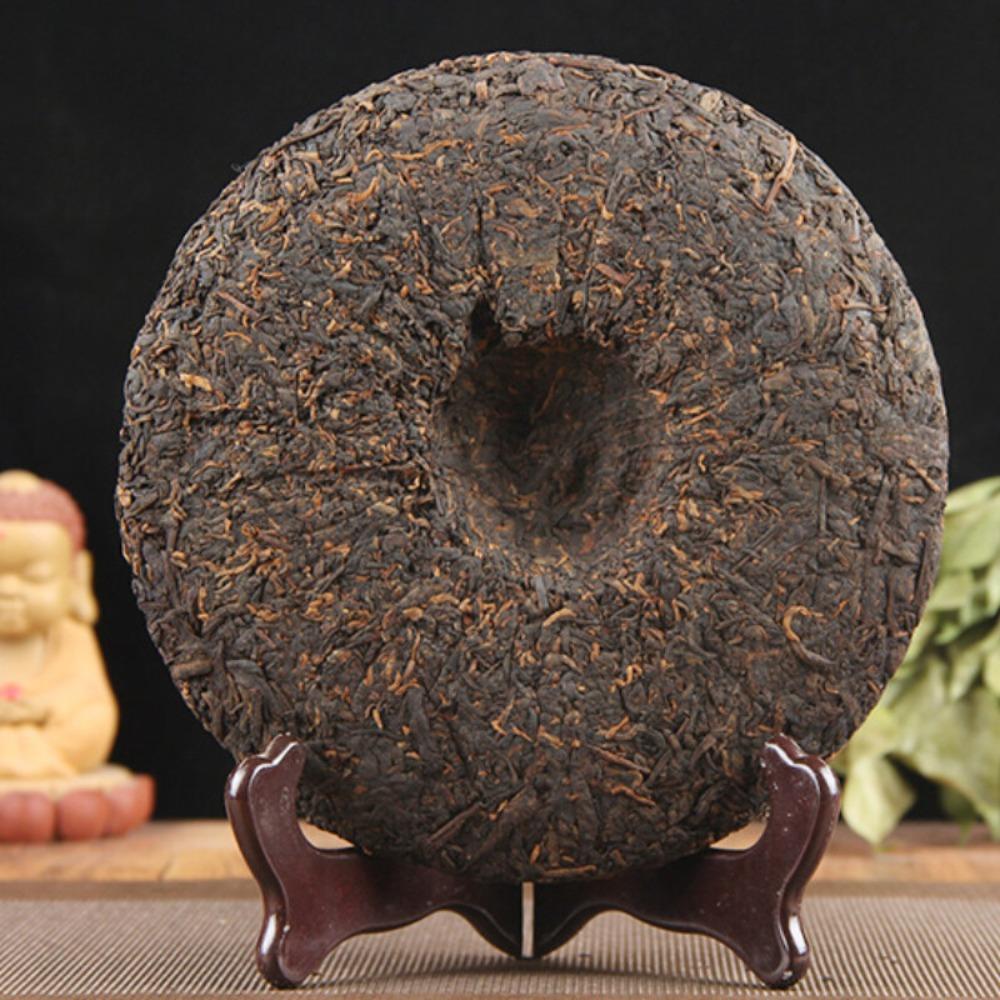 380g Handmade Yunnan Old Tree Pu-erh Ripe Tea Cake Ancient Puer Black Tea