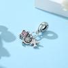 Original Copper Charms Camera Suitcase London Bus Love Beads Fit Brand Bracelets Necklaces Jewelry For Women