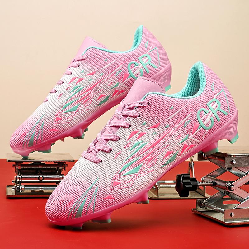 Mens Soccer Shoes High Quality Ultralight Comfort Society Sneaker Fast Speciality Grass Training TF/FG Anti Slip Football Boots