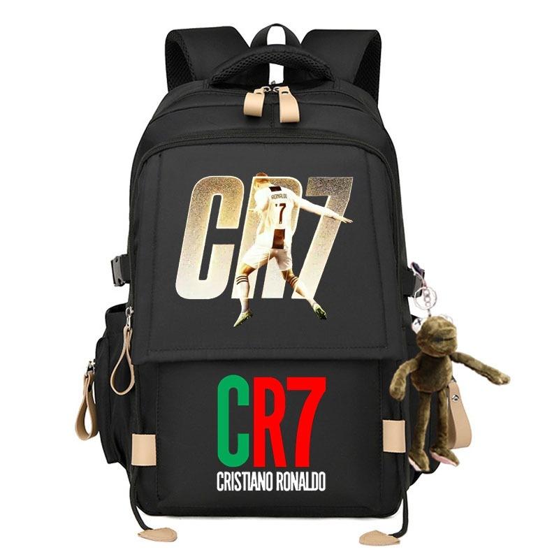 Cartoon Backpack Football Star School Bag Male Female Junior High School Student College Student Campus Backpack