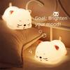 Soft Silicone Material LED Night Light Colorful Atmosphere Silicone Night Light  Kids Bedroom