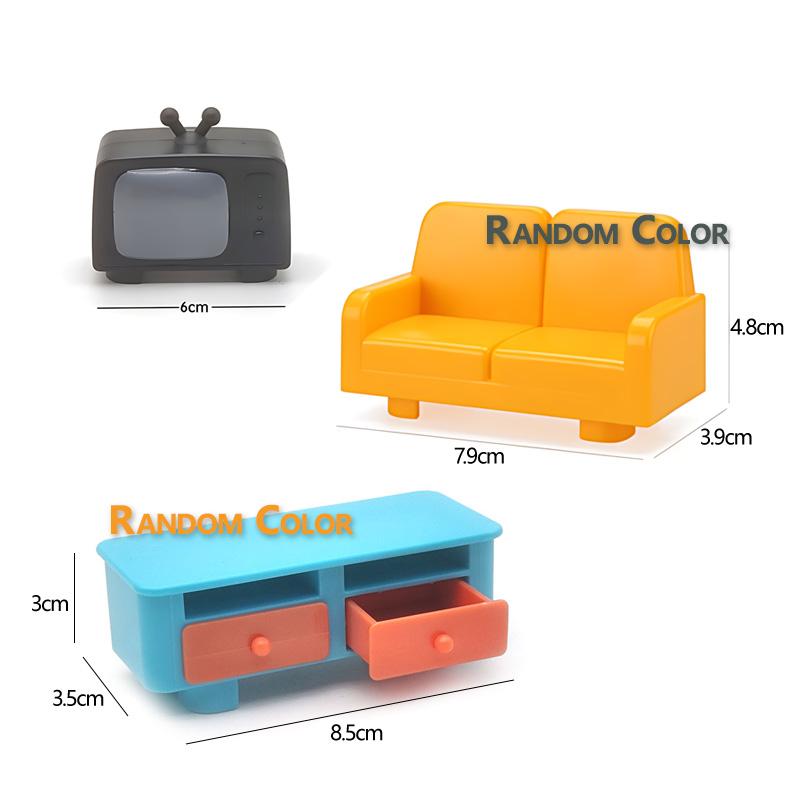 

Большие строительные блоки Мини-мебель Игровой домик Совместимые аксессуары Duploed Сборочные детали Игрушки для детей