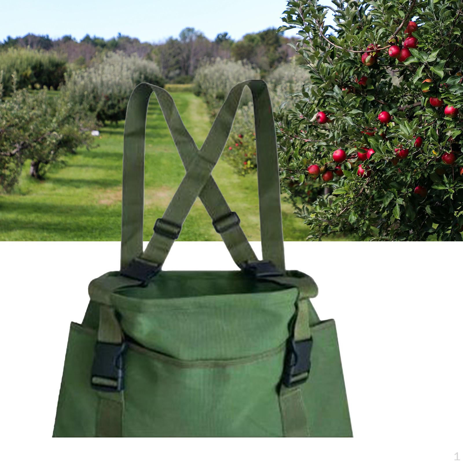 Fruit Picking Bag, Apron, Large Capacity Storage Pouch, Harvesting Apron Vegetable