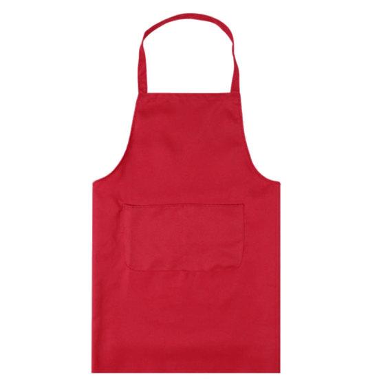 Pure Color Halter Sleeveless Pocket Housework Kitchen Cooking BBQ Work Apron