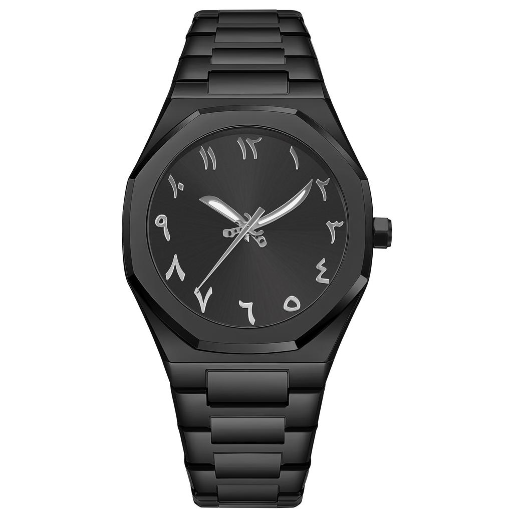 Fashion Versatile Watch Ultra-thin Men's Watch Steel Belt Quartz Watch