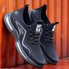 Men's Mesh Breathable Summer Sneakers: Trendy Flyknit Casual Shoes with Soft Sole for Students and Running