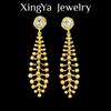 New Fish Bone Long Earrings With Luxury Style Shoulder Sweep Exaggerated Tassel