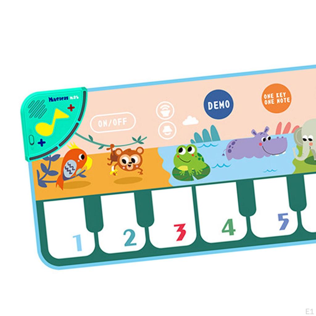 Dancing Music Mat Kid Musical with Lights Volume Adjustment Keyboard Playmat Piano