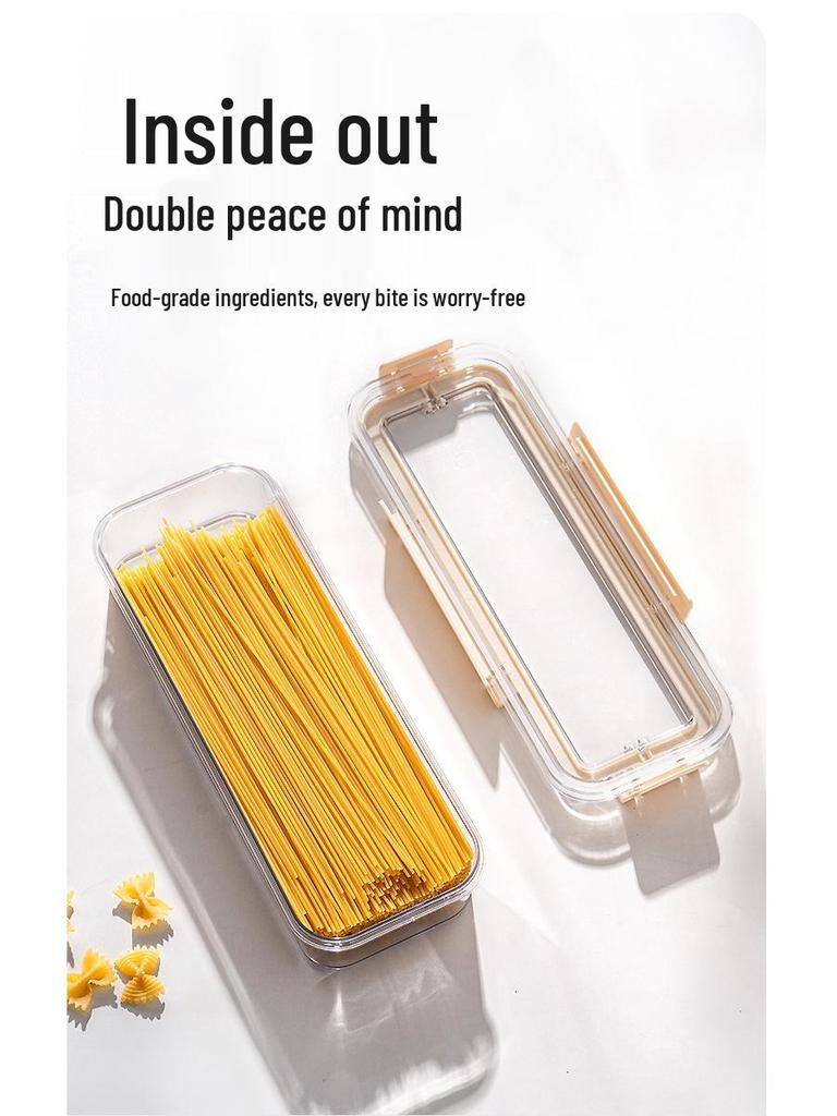 Food-Grade Large Capacity Noodle Storage Box with Handle and Seal
