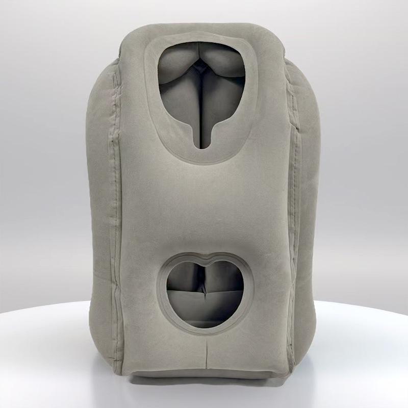 U-shaped Inflatable Travel Pillow for Face-Down Sleeping