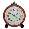 1pc Retro Wrought Iron Alarm Clock with Night Light - American Creative Electronic Clock for Home Decor and Back to School