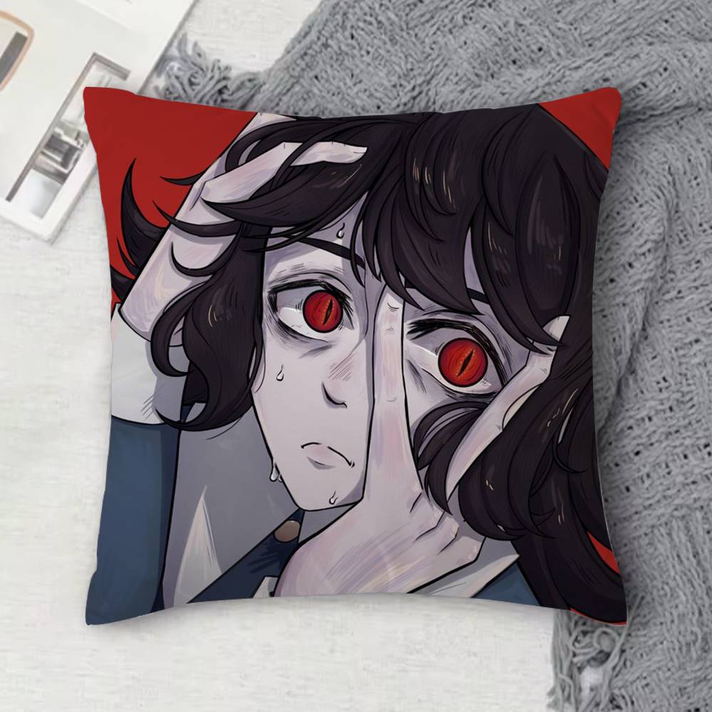 Haunted Hotel Doublesided Printed Square Decorative Cushion Cover for Sofa Living Room Home Decor