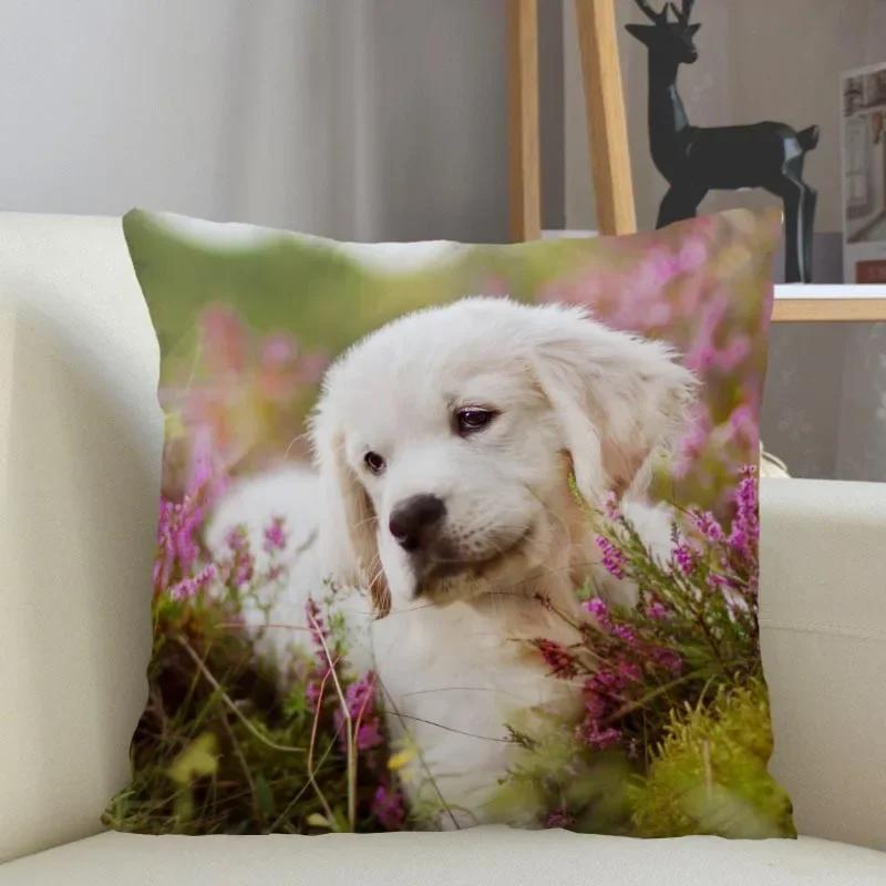 Golden Retriever Hund Kissenbezug Sofa Dekorative Kissenhülle Kissenbezug Heimdeko Großhandel