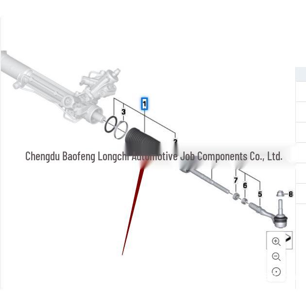 Protecție Praf Cremalieră Direcție pentru BMW 525i, 528i, 530i, 535i, 745i