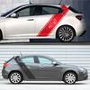 usgm4 2PCS Car Side Body Stickers Decal For Alfa Romeo Giulia Giulietta 159 156 MITO Stelvio 147 Sportiva Duetto GT Tuning Accessories