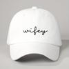 Pc Printed Wifey Baseball Cap Unisex Trucker Hat Breathable Adjustable Golf Cap Womens Summer Fashion Curved Brim Hat Unis