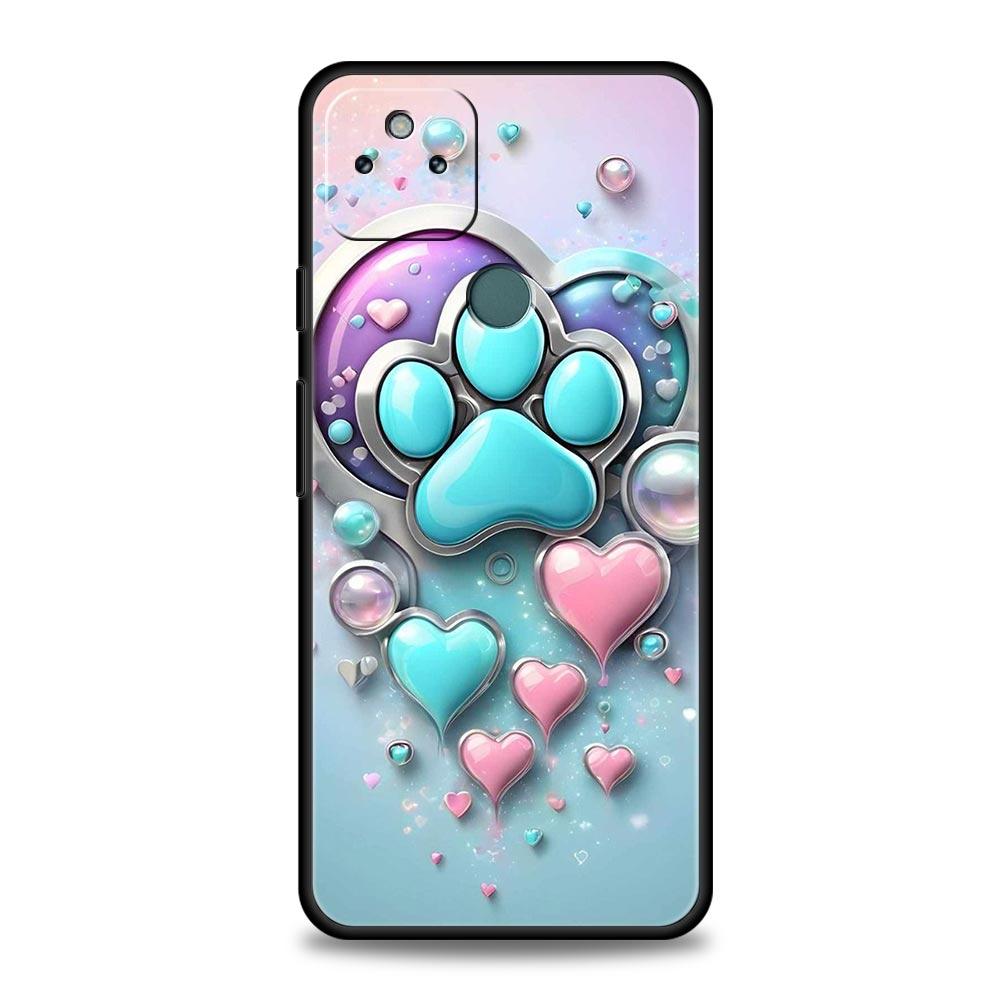 Og Pfotenabdruck Ästhetik Handyhülle Cover für Google Pixel 10 9 8 7 6 9A 8A 7A 6A Pro Stoßfest Weiches TPU 9 Pro XL Hülle Capas