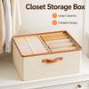 Xiaomi Foldable Clothes Storage Box Large Capacity Closet Organizer with Divider Handle for Wardrobe Shelves Bedroom Home Organization450000
