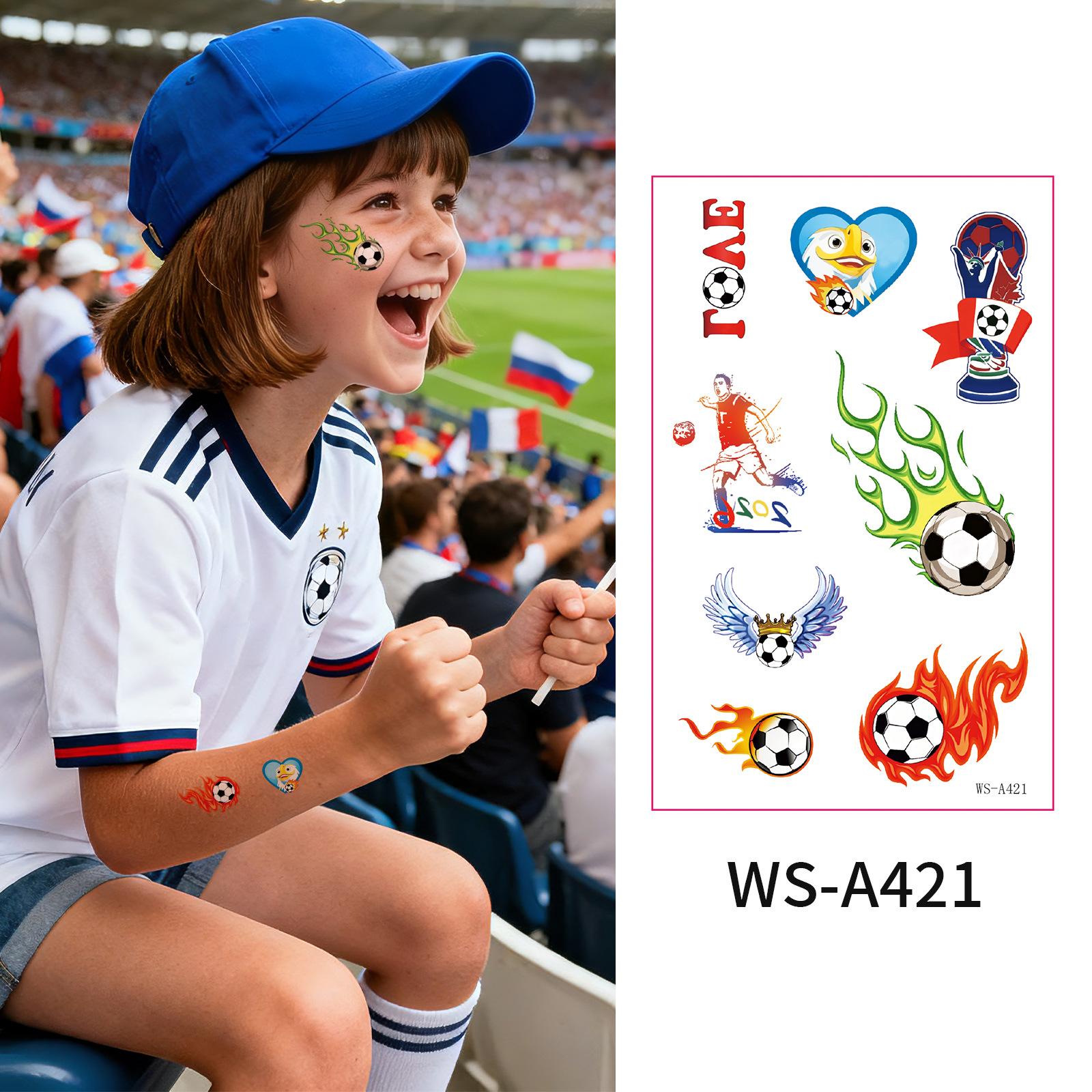 2026 World Cup Tattoo Stickers New Football Event Sports Games Cheering Fans Party European Cup Gathering Stickers 120*76mm
