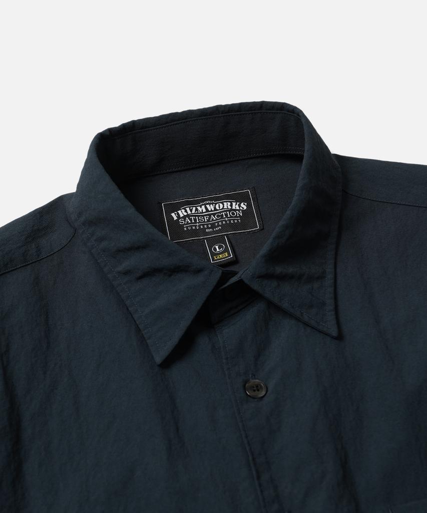 FRIZMWORKS Nylon Rayon Relaxed Shirt _ Navy