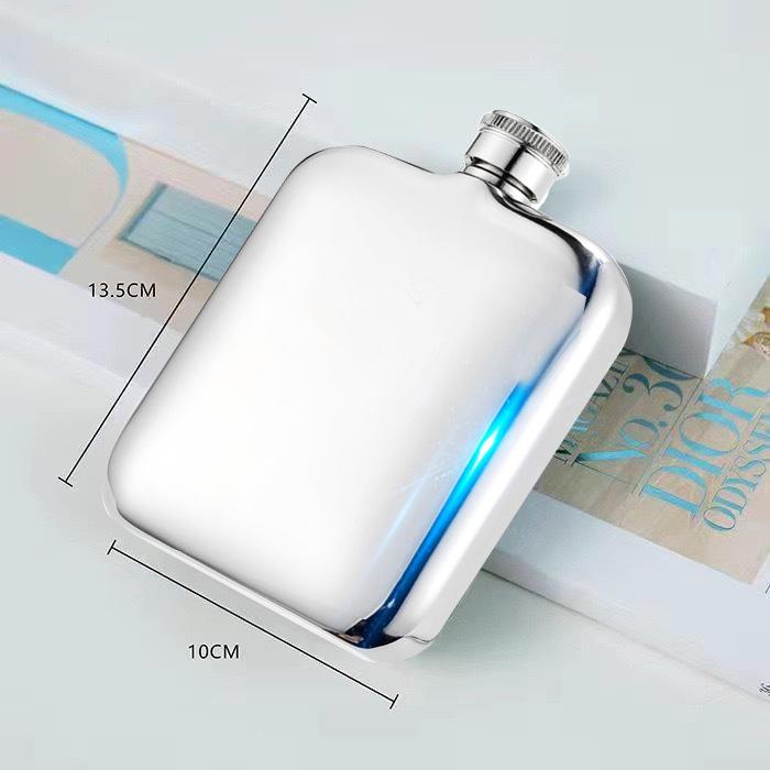 Personalized 304 Stainless Steel 6 oz Hip Flask - Portable Mini Red Wine Bottle Gift